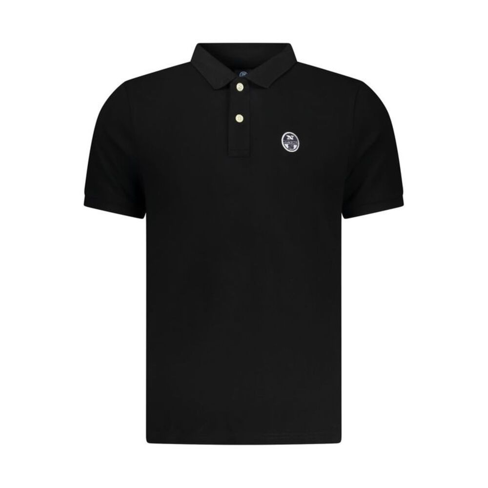 North Sails Black Cotton Mens Polo Men's Shirt